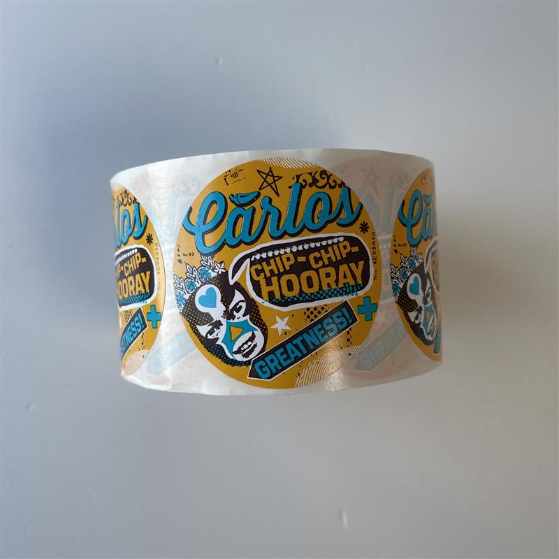 Carlos O' Kelly's Round Chip Bag Stickers