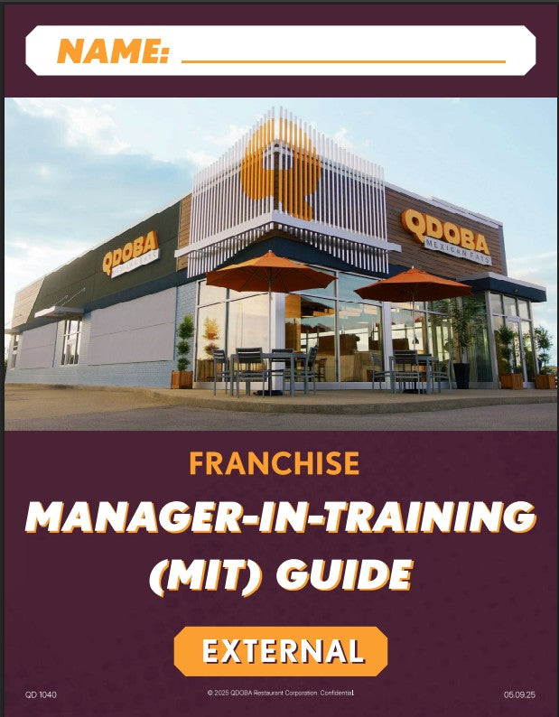 Thrive Qdoba Training Manual - External MIT