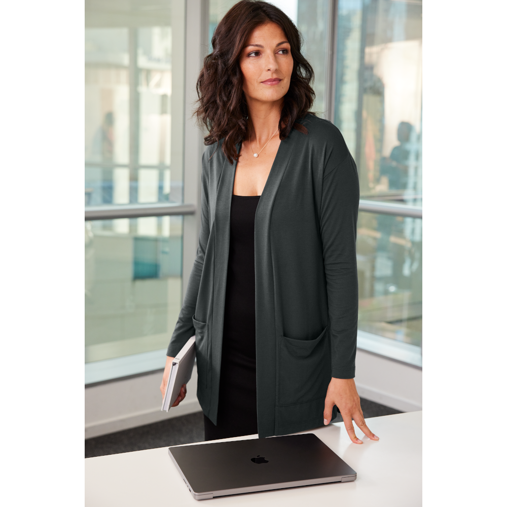HomeGrown Womens Long Pocket Cardigan