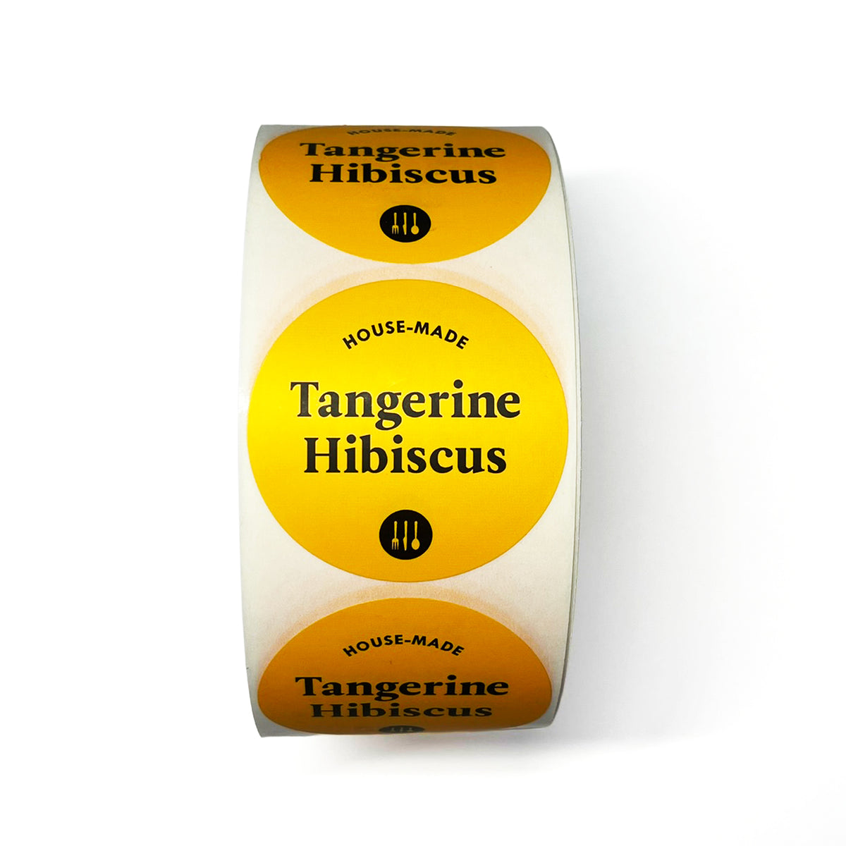 Modern Market Bottle Label - Tangerine Hibiscus