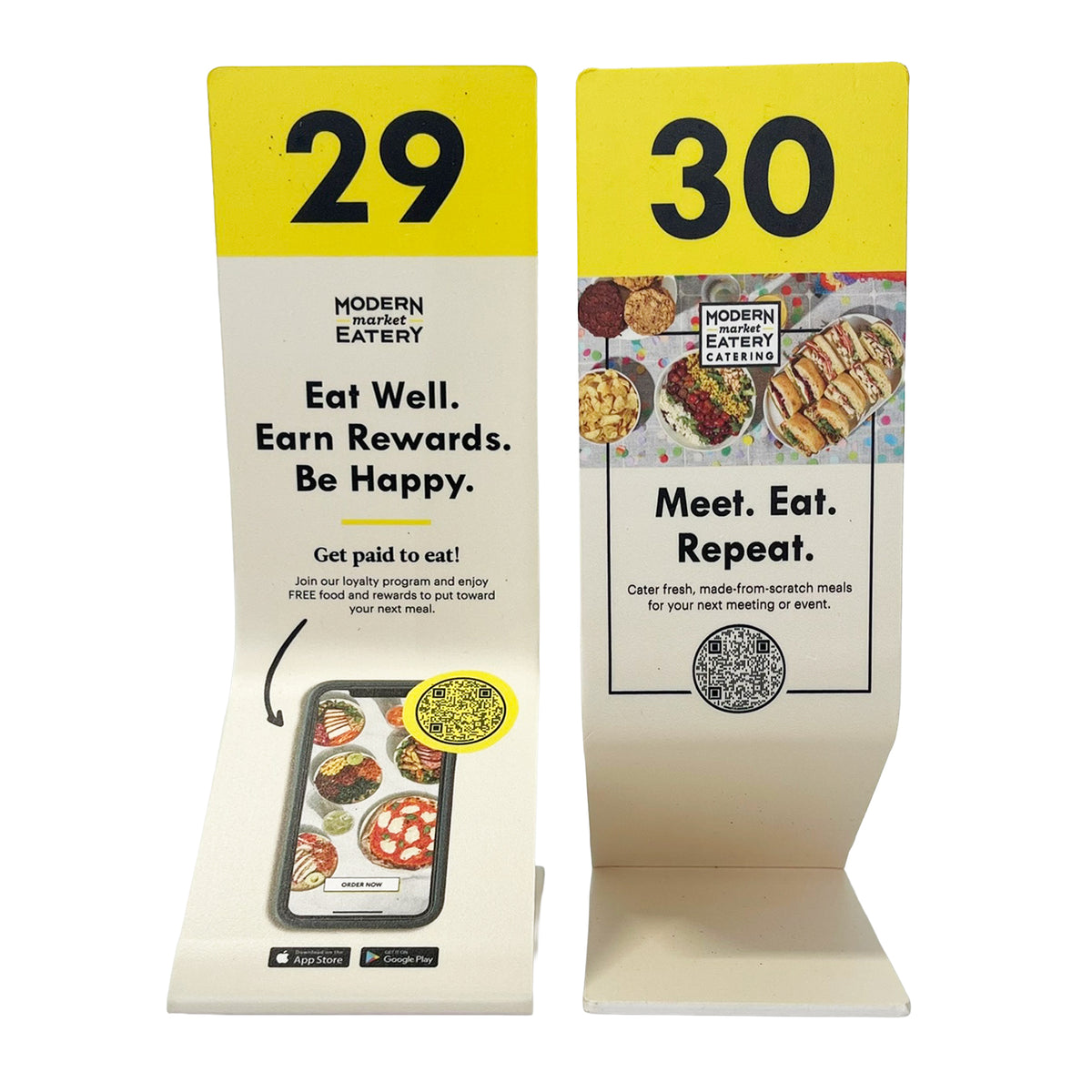 Modern Market Table Tent (1-30)