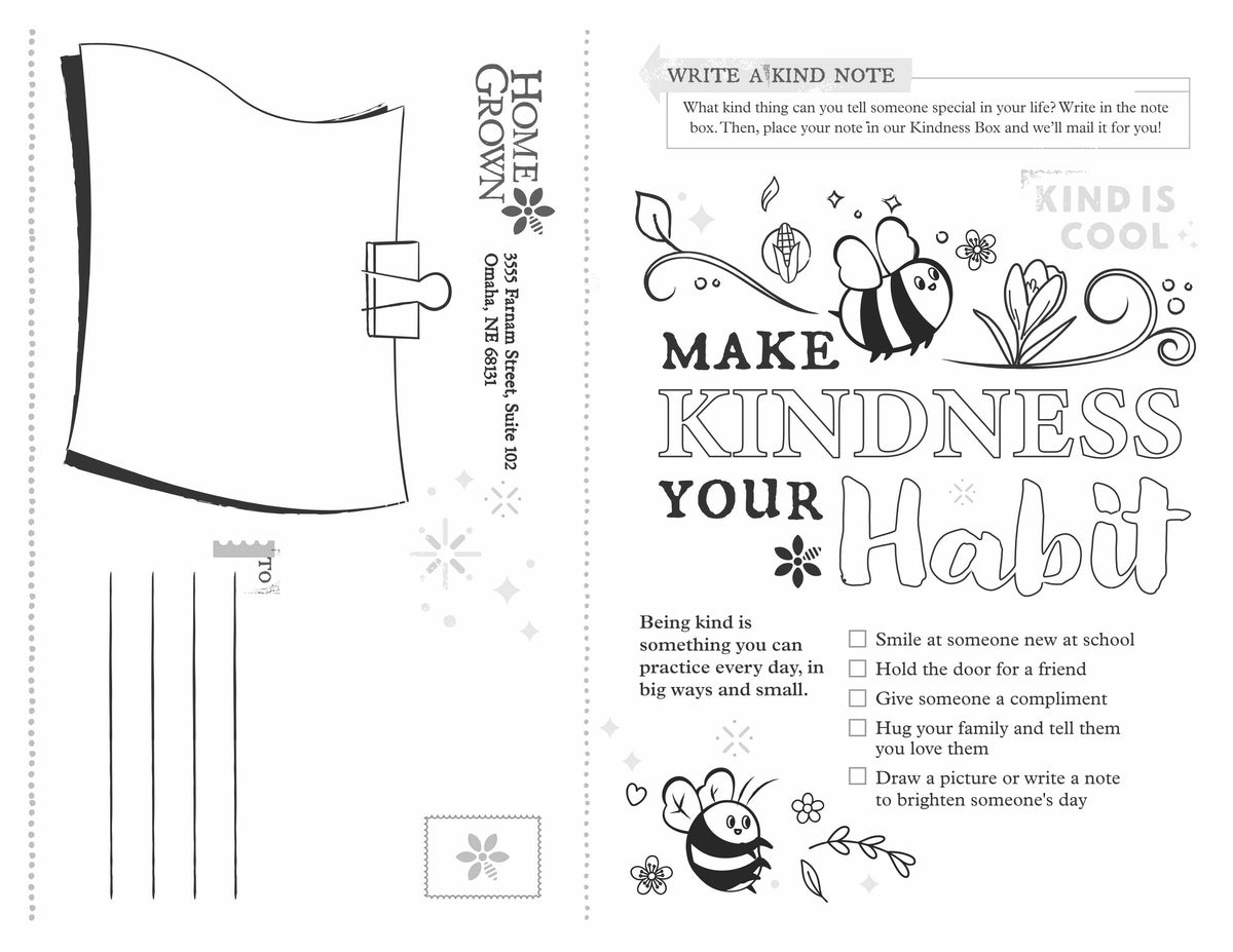 Thrive Homegrown Kids Menu Mailers (Pack of 250)