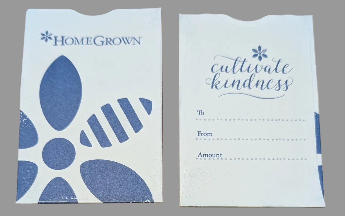 Home Grown Gift Card Sleeve (Bundle of 25)