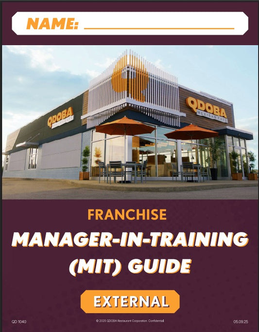 Thrive Qdoba Training Manual - External Shift Lead