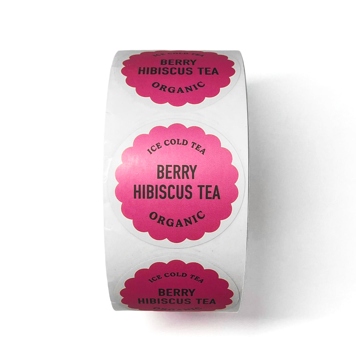 Modern Market Bottle Label – Berry Hibiscus Tea - Pink