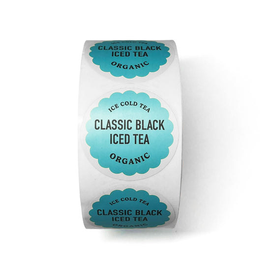 Modern Market Bottle Label - Classic Black Iced Tea