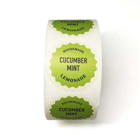 Modern Market Bottle Label - Cucumber Mint Lemonade