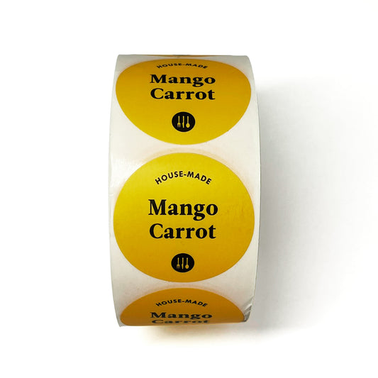 Modern Market Bottle Label – Mango Carrot