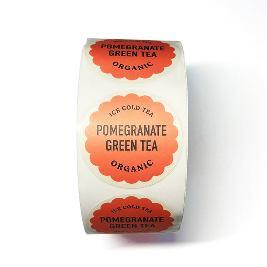 Modern Market Bottle Label – Pomegranate Green Iced Tea