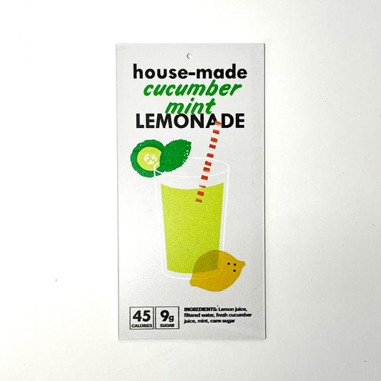Modern Market Tea Bubbler Tags - Cucumber Mint Lemonade