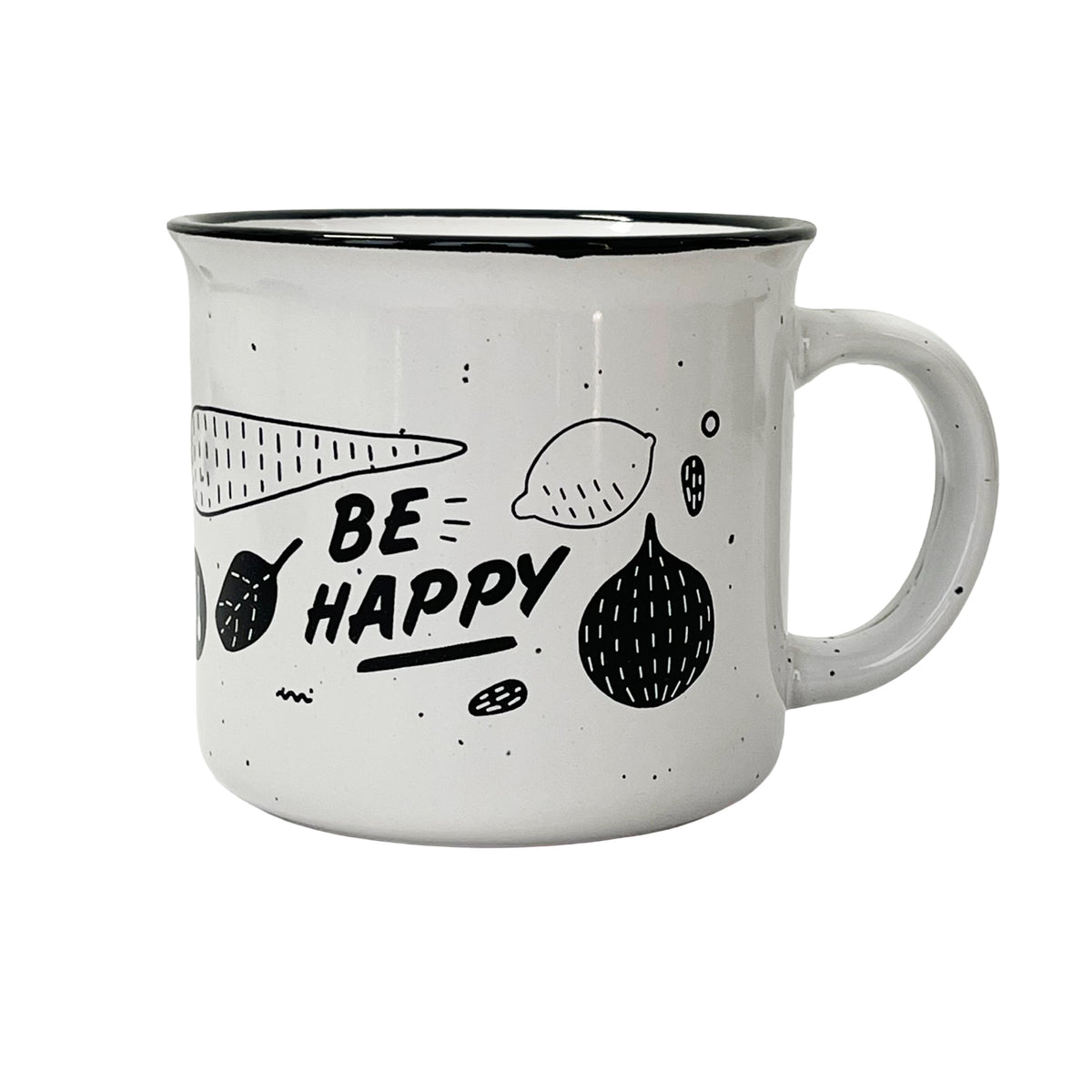 Modern Market Eat Well Be Happy Mug