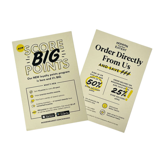 Modern Market Loyalty First Party Cards (pack of 250)