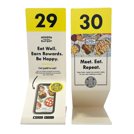 Modern Market Table Tent (1-30)