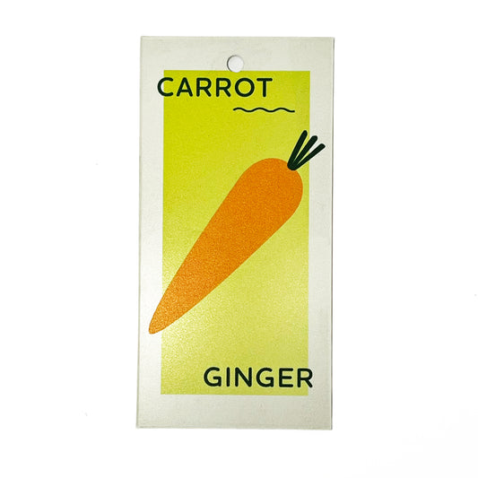 Modern Market Tea Bubbler Tags - Carrot Ginger