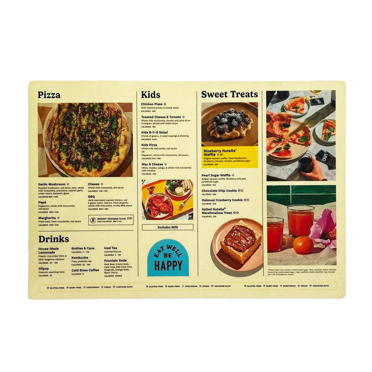 Modern Market Eat Well Be Happy Menu