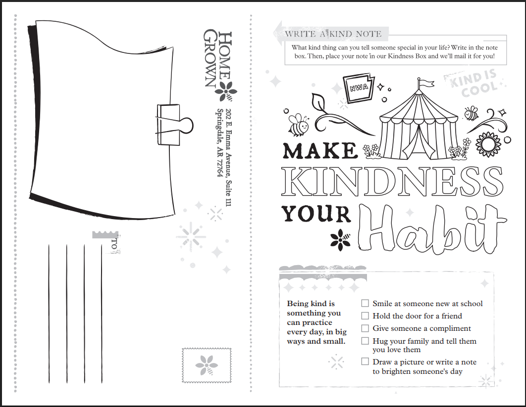 Thrive Homegrown Kids Menu Mailers (Pack of 250)