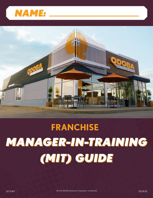 Thrive Qdoba Training Manual - Internal Shift Lead